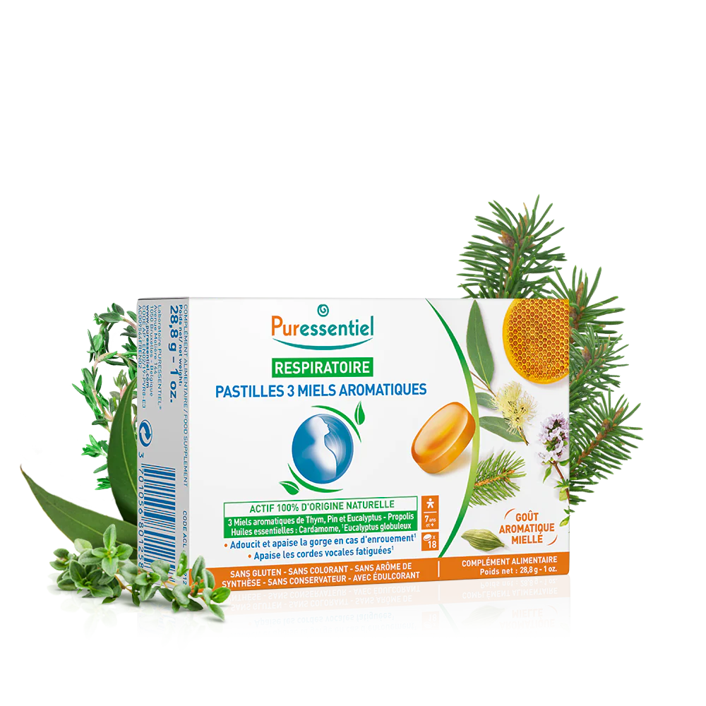 Pastilles Respiratoire aux 3 miels aromatiques